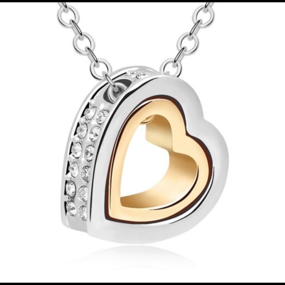 CLEARANCE!!🛍💗Double heart pendant necklace